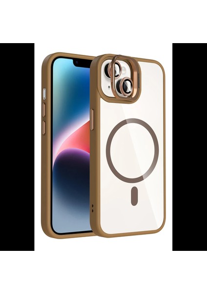 Apple iPhone 14 Remim Lensli Magsafe Standlı Kapak