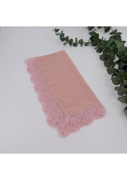 Kadın Anne Şifon Dantelli Iğne Oyalı Tesettür Namaz Mevlit Örtüsü ( Mevlit-Sünnet-Hac-Umre)