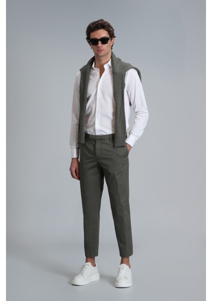 Plus Smart Erkek Chino Pantolon Slim Fit Siyah