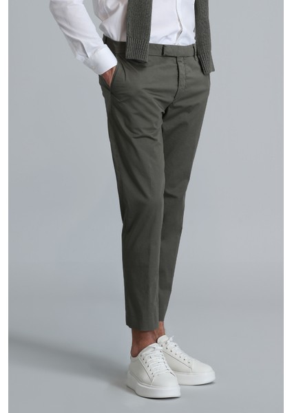 Plus Smart Erkek Chino Pantolon Slim Fit Siyah