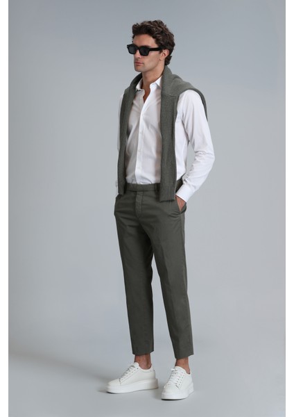 Plus Smart Erkek Chino Pantolon Slim Fit Siyah