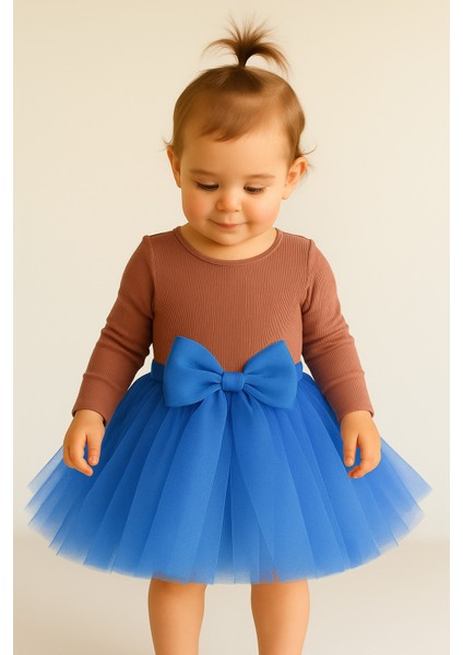 Kız Bebek Astarlı Önü Tokalı Beli Lastikli Kabarık Tütü Etek