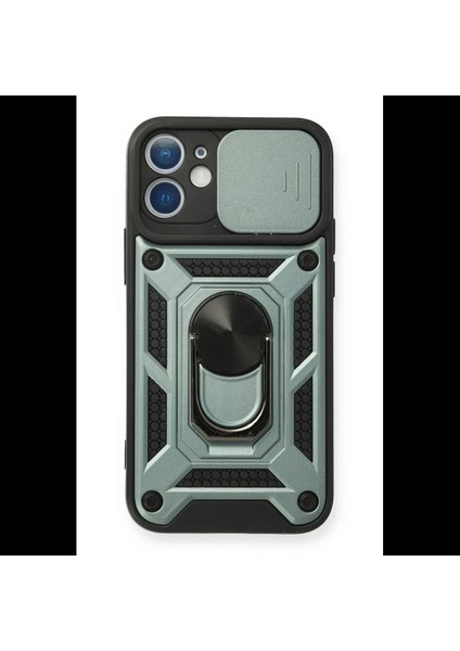 iPhone 12 Mini Kılıf Pars Lens Yüzüklü Silikon