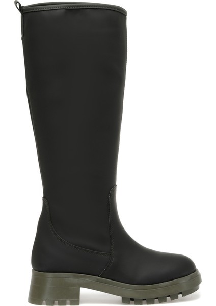 CW22063 2PR Haki Kadın Düz Çizme