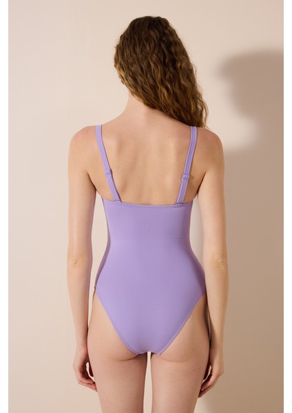 Basic New Lotus Korseli Mor Mayo