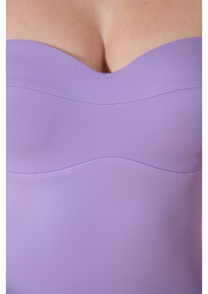 Basic New Lotus Korseli Mor Mayo
