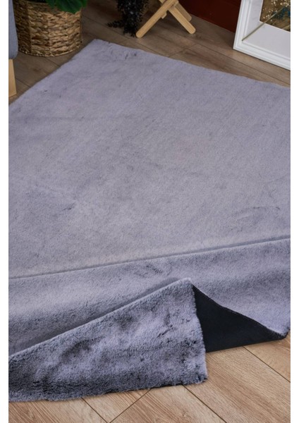 Solo 1614 Gri - Tüy Dökmez Kaydırmaz Tabanlı Modern Peluş Halı fiyatları