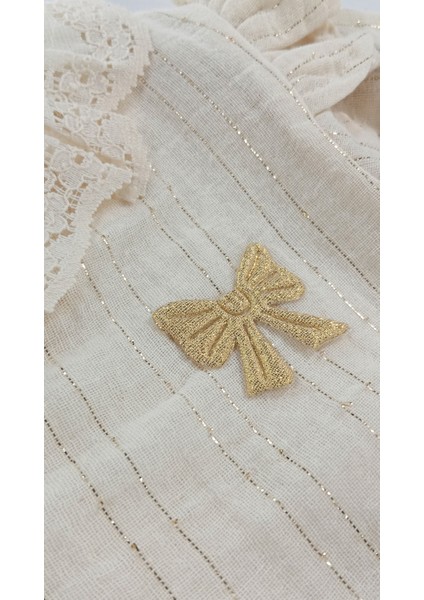 Fiyonk Detaylı Fırfırlı %100 Pamuk Müslin Kumaş Bebek ve Çocuk Kız Ikili Takım fırsatları