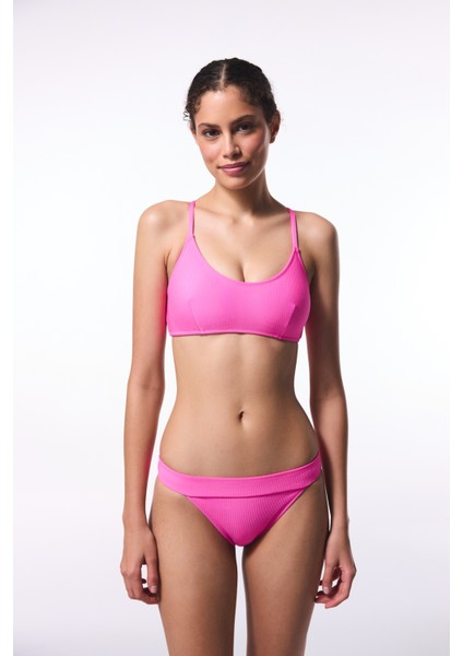 Pembe Pale Super Düşük Bel Bikini Altı