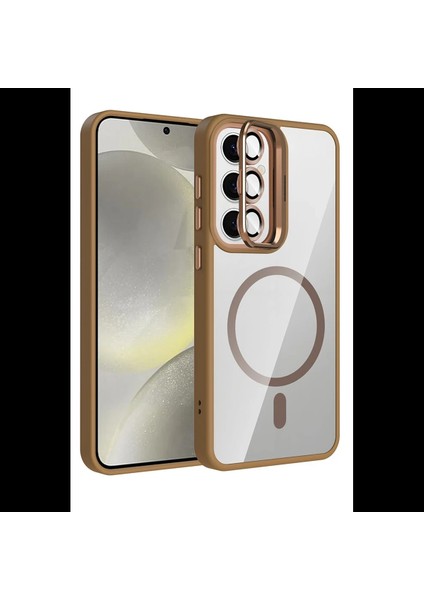 Samsung Galaxy S25 Remim Lensli Magsafe Standlı Kapak