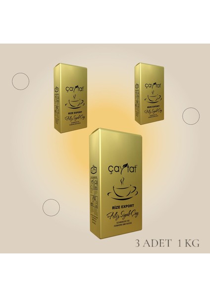 Export Filiz 3 Adet 1 kg Bergamot Aromalı Çay