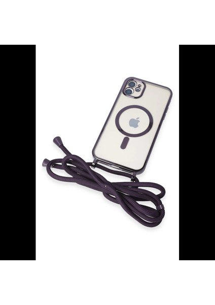 iPhone 11 Kılıf Divo Lazer Askılı Magsafe Kapak