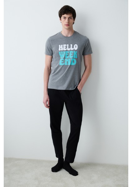 Weekend Çok Renkli Pantolon Cepli Pijama Takımı