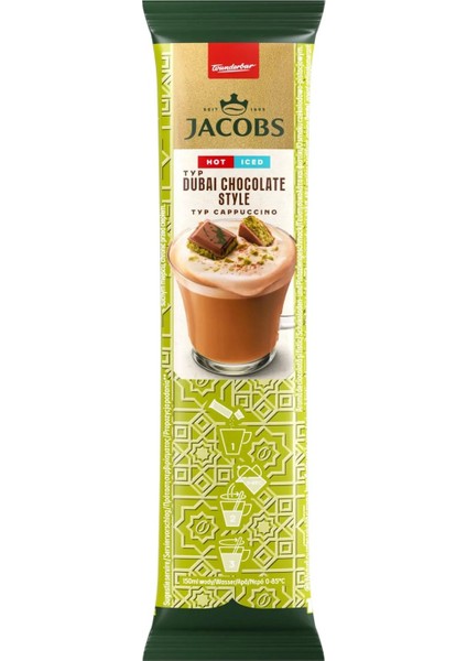 Dubai Çikolatalı Cappuccino 19,5 gr 8 Li Kutu