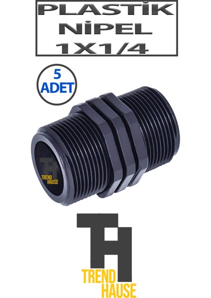 Plastik Nipel 1.1/4 - 5 Adet