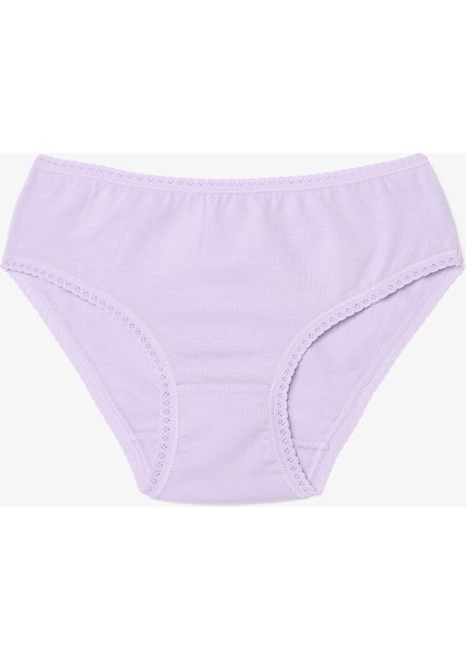 Kız Çocuk Pinky Unicorn Baskılı Pamuklu 5'li Külot