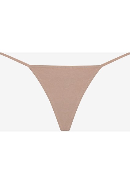 New Basic Çok Renkli 3lü Pamuklu String Külot