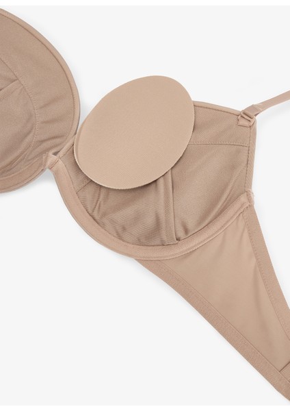 Wowbra Bej Push Up Sütyen