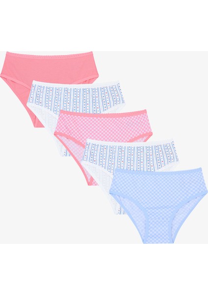 Kız Çocuk Bloom Çok Renkli 5li Slip Külot