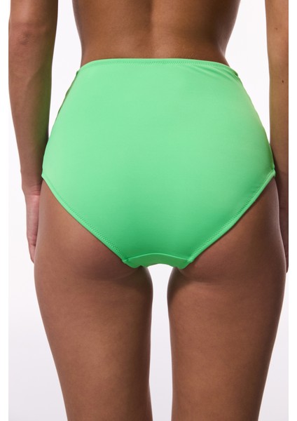 Yeşil High Fashion Yüksek Bel Bikini Altı