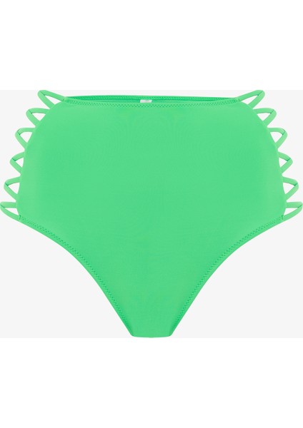 Yeşil High Fashion Yüksek Bel Bikini Altı