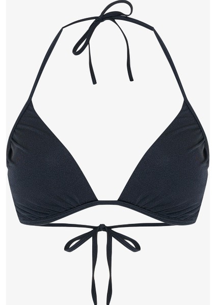 Antrasit Fayette Üçgen Bikini Üstü