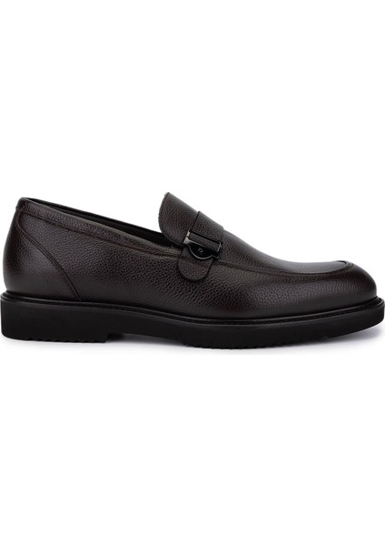 Erkek Hakiki Deri Kahverengi Casual Ayakkabı 668 1613 Erk Ayk SK25-26 T.moro