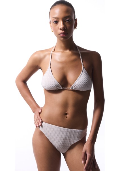 Taş Rengi Alice Yüksek Bel Bikini Altı
