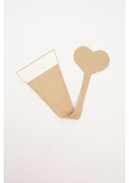 Yapışkanlı Bej Dekolte Külodu