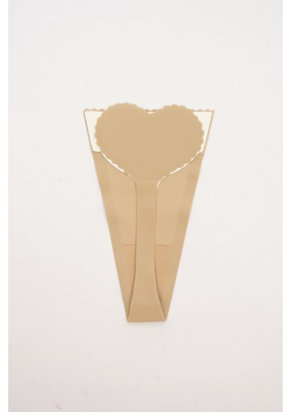 Yapışkanlı Bej Dekolte Külodu