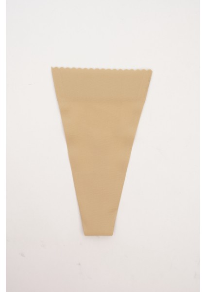 Yapışkanlı Bej Dekolte Külodu