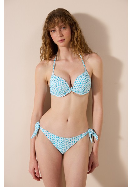 Drip Push Up Çok Renkli Bikini Üstü