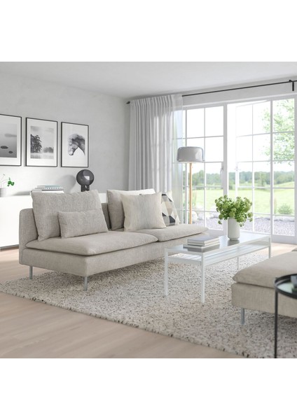 3'lü Kanepe, Viarp Bej-Kahverengi, Kolçaksız fiyatları