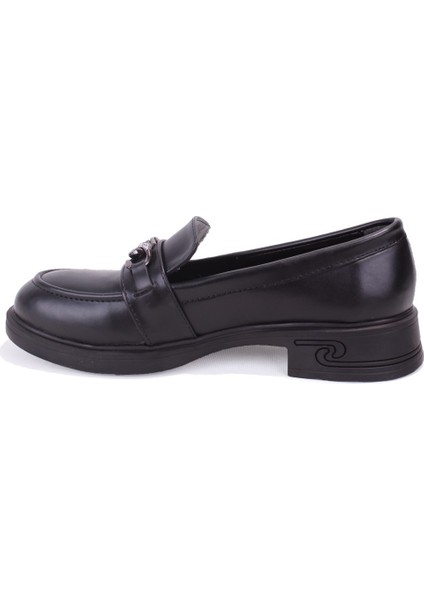 DZA07-1270302 Siyah Günlük Loafer Kadın Ayakkabı modelleri