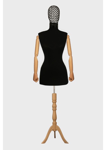 Erkek Tel Kafalı Ahşap Kollu Terzi Mankeni