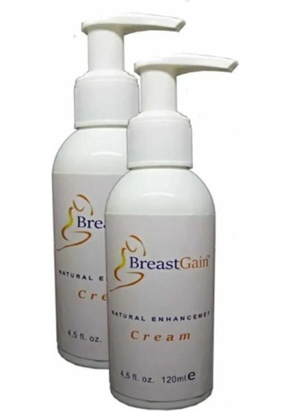 Breast Gain Kadınlara Özel Gö.ğüs Şekillendirme Masaj Kremi 120ML x 2 Adet