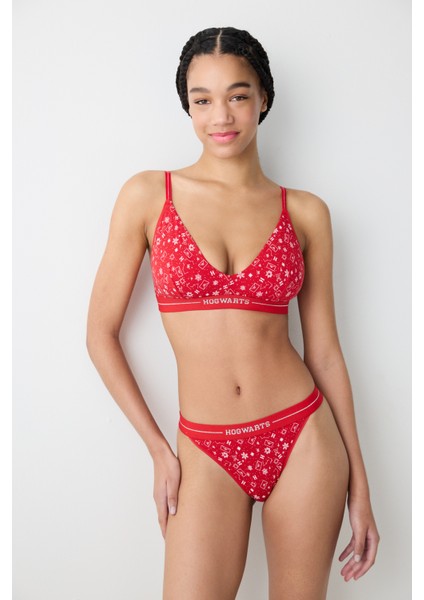 Harry Potter Soft Üçgen Kırmızı Sütyen