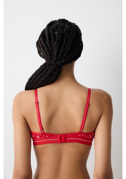 Harry Potter Soft Üçgen Kırmızı Sütyen