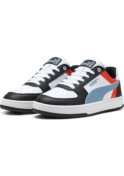 Caven 2.0 Block Jr-White-Cool Blue-Black Çocuk Ayakkabı-Beyaz