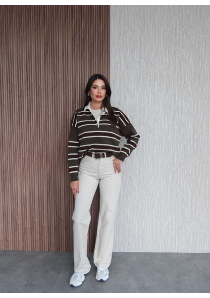 Ekru Straight Orj Jean