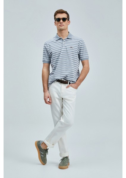 Jon Smart Erkek Polo Tişört Gri