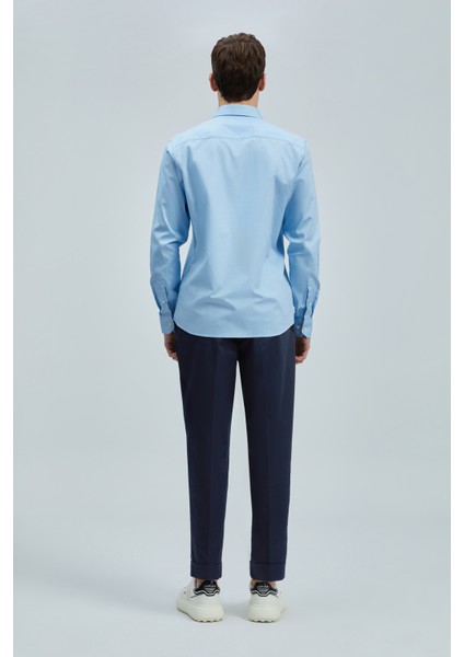 Danıel Erkek Basic Gömlek Regular Fit Gri
