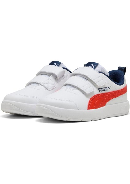 Courtflex V3 V Ps-White-Fierce Red-Blue Çocuk Ayakkabı-Beyaz fiyatları