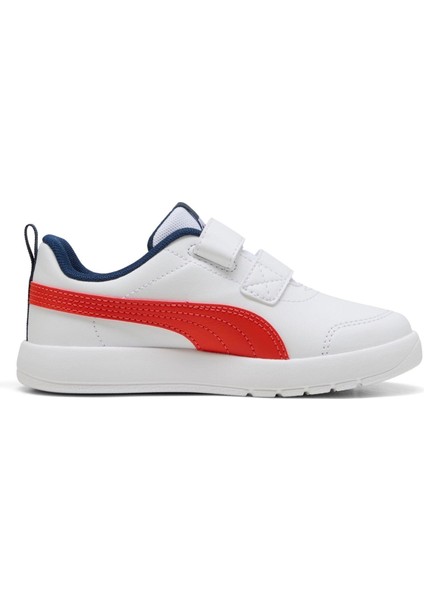 Courtflex V3 V Ps-White-Fierce Red-Blue Çocuk Ayakkabı-Beyaz fırsatları