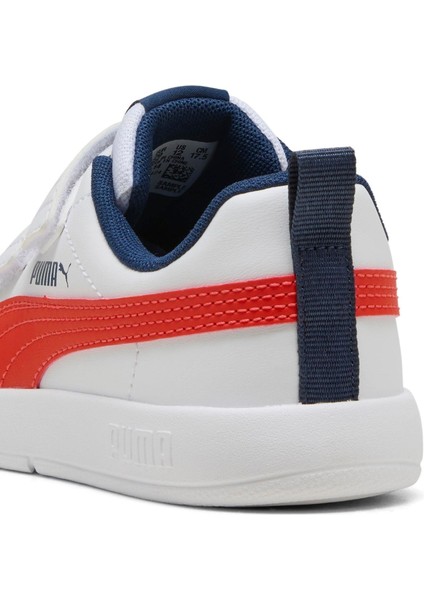 Courtflex V3 V Ps-White-Fierce Red-Blue Çocuk Ayakkabı-Beyaz indirimleri