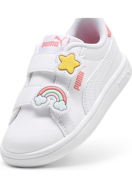 Smash 3.0 Badges V Inf-White-Passionfruit Çocuk Ayakkabı-Beyaz