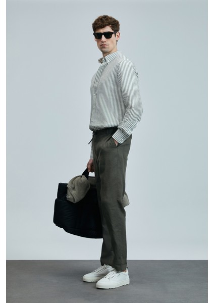 Karl Smart Erkek Chino Pantolon Slim Fit Siyah