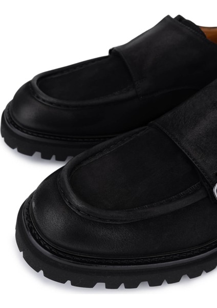 Erkek Hakiki Deri Siyah Casual Ayakkabı 668 891 Erk Ayk SK25-26 Nero modelleri