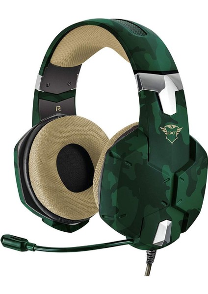 Gxt 322C Carus Yeşil Kamuflaj Gamer Kulaklık