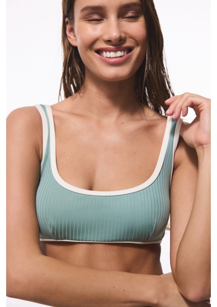 Açık Yeşil Ivy Bikini Üstü